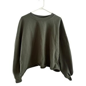 Left On Friday Olive Green Sweater